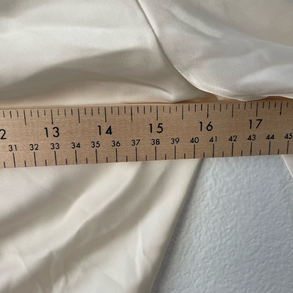 Zara Satin Effect Shirt Dress Special Edition Ecru Off White 7969/259 Size XS - Picture 8 of 11